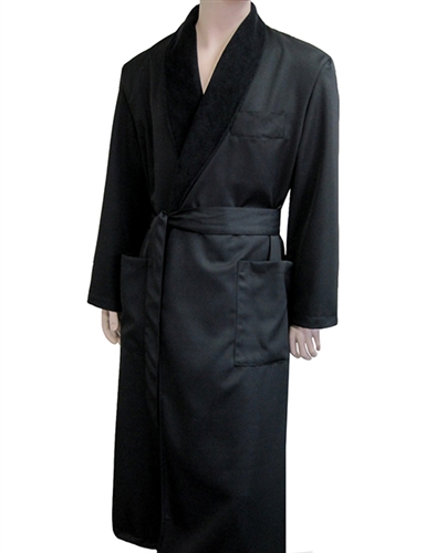 Black Bathrobes | Mens Black Robe | Womens Black Robe | Black Spa Robe